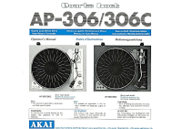 Akai AP-306-Owners-Manual